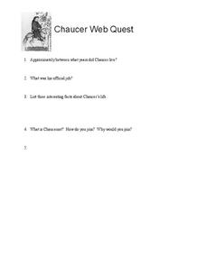 Chaucer Web Quest Interactive