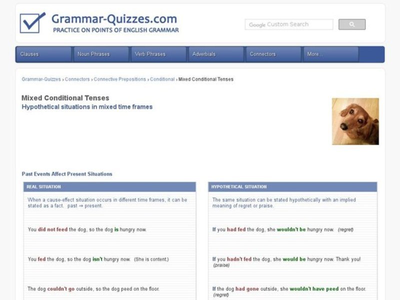 Using Conditionals with Mixed Tenses Interactive