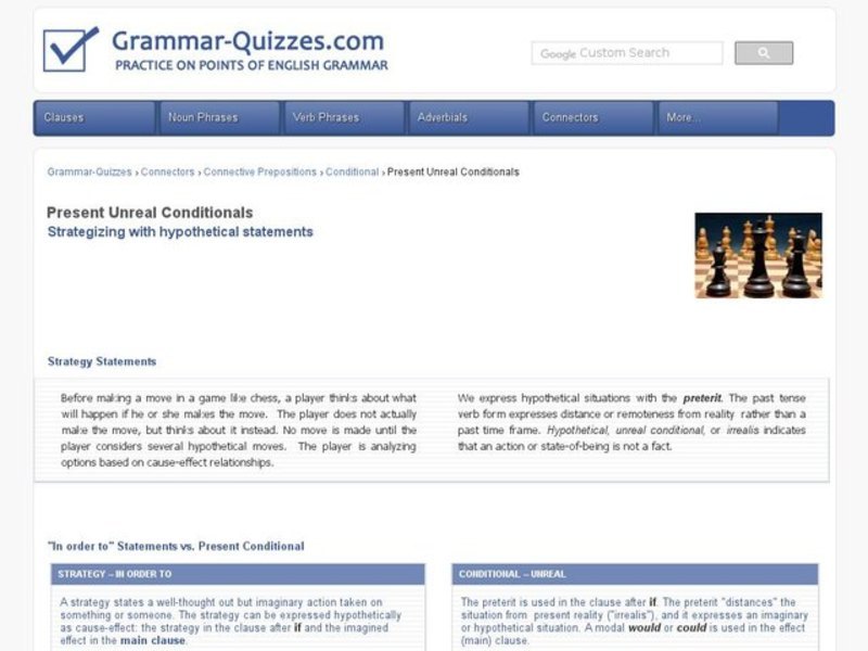 Present Unreal Situations: strategizing with hypothetical statements Interactive