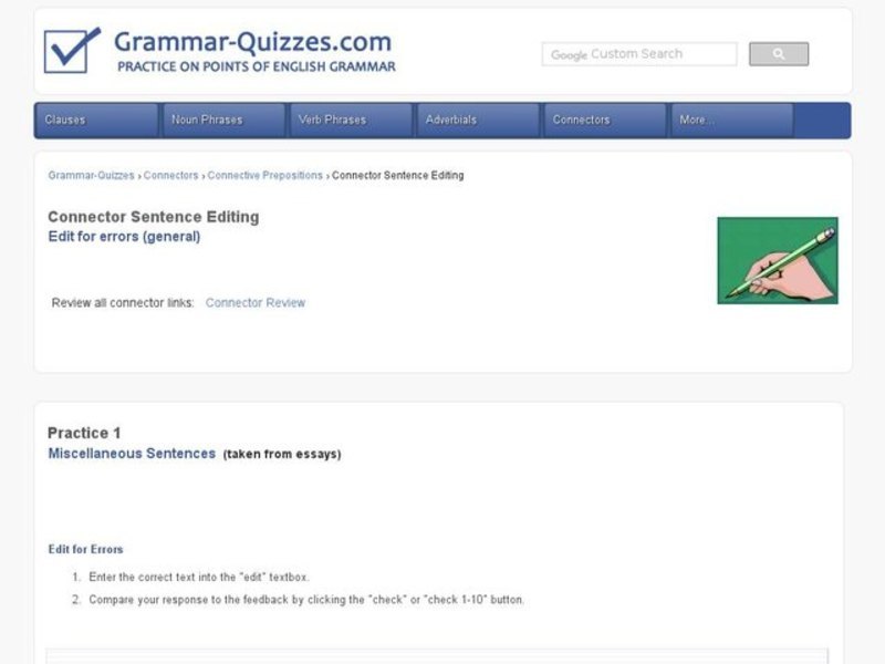 Correcting Connector Use Interactive