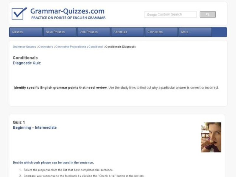 Conditional Words Quiz Interactive