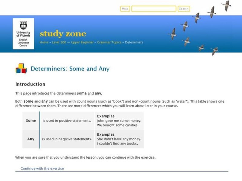 Using Determiners Interactive