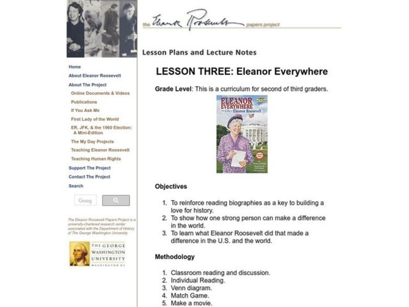 Eleanor Everywhere Lesson Plan