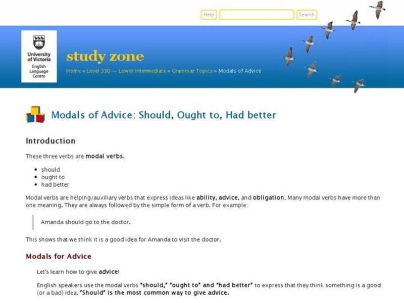 Should, Ought to, Had better Interactive