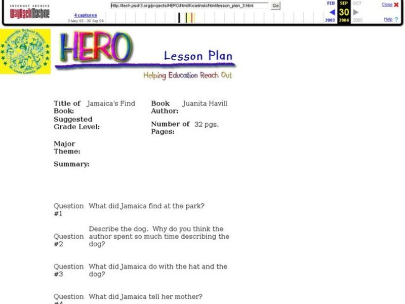 Jamaica's Find Worksheet