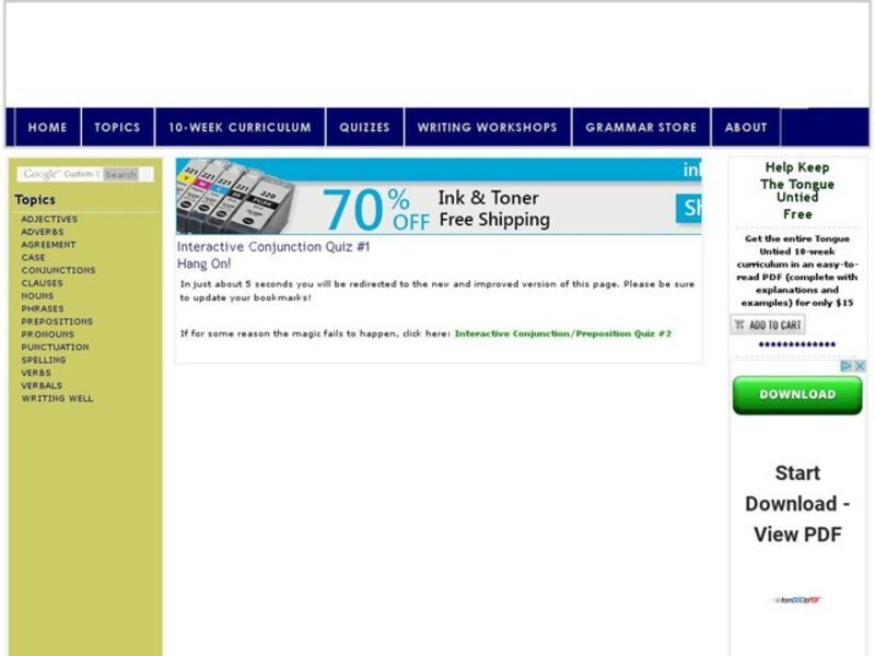 Interactive Conjunction Quiz #2 Interactive