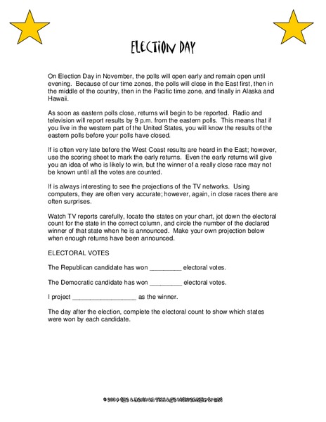 Election Day Lesson Plan