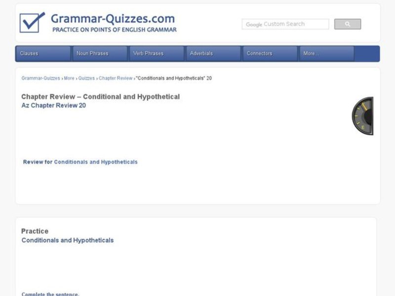 Conditional and Hypothetical Sentences Interactive