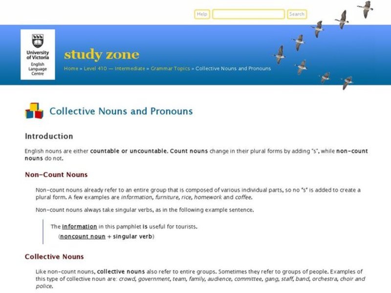 Collective Nouns and Pronouns Interactive
