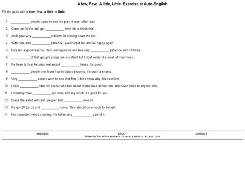 A Few, Few, A Little, Little Interactive