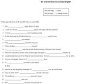 ESL Exercises: Be and Get Worksheet