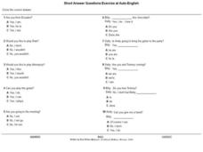 Short Answer Questions Exercise Interactive