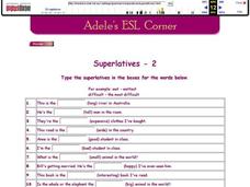 Adele's ESL Corner: Superlatives-2 Interactive