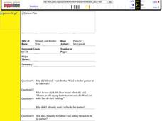 Mirandy and Brother Wind Questions Worksheet