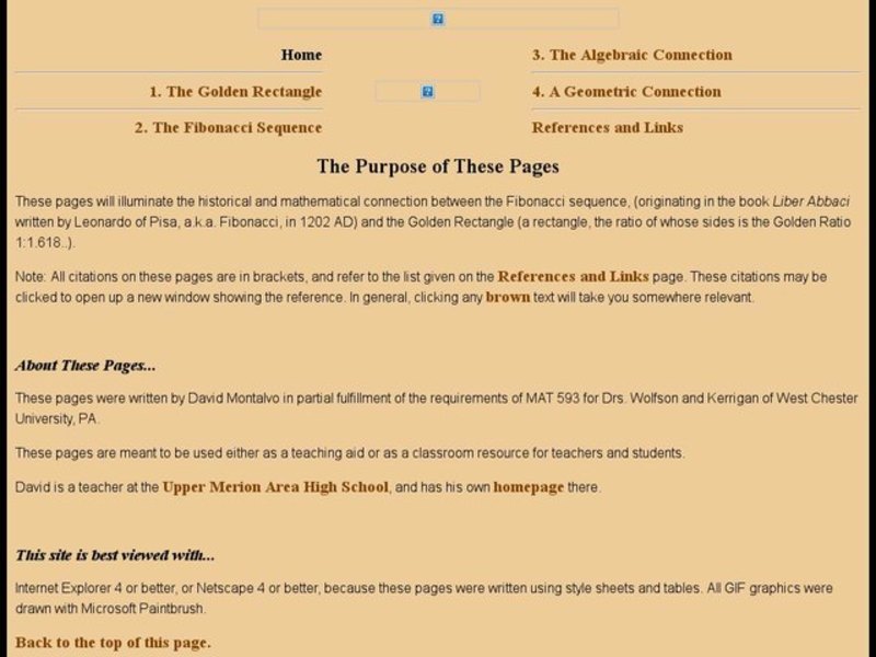 Leonardo of Pisa and the Golden Rectangle Lesson Plan
