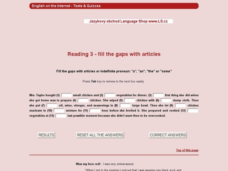 Articles: reading 3 Interactive