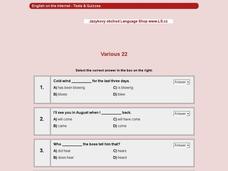 Vocabulary Review #22 Interactive