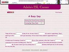 Adele's ESL Corner: Vocabulary Fill-In Interactive