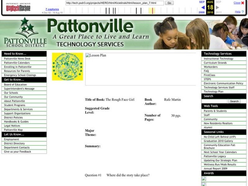 The Rough Face Girl Worksheet