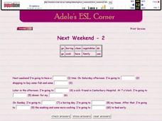 Adele's ESL Corner: Next Weekend-2 Vocabulary Activity Interactive