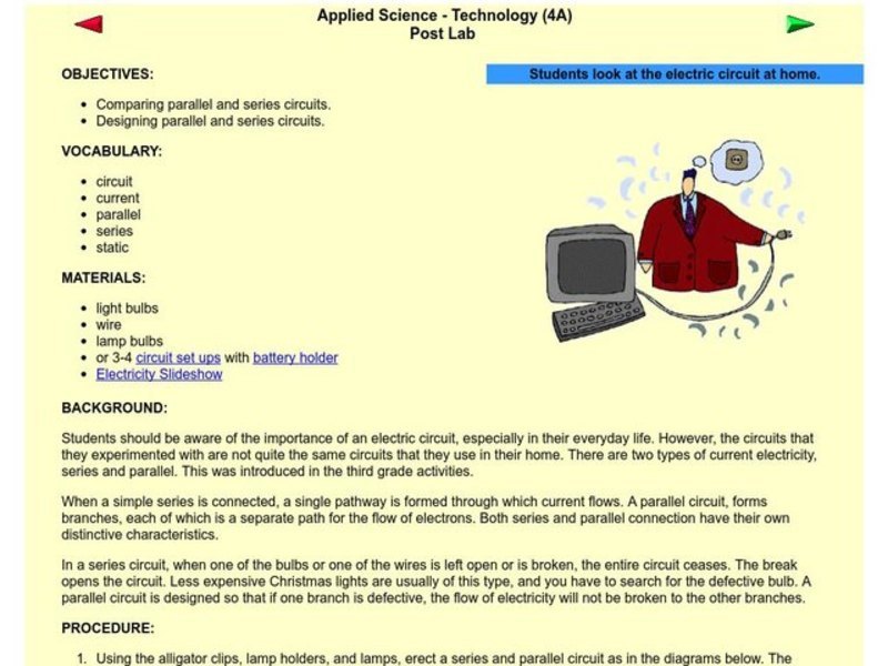 Electrical Circuits Lesson Plan