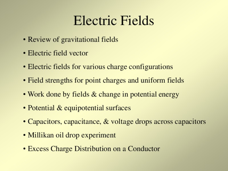 Electric Fields PPT