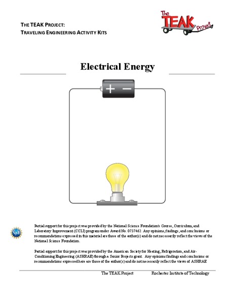 Electrical Energy Lesson Plan