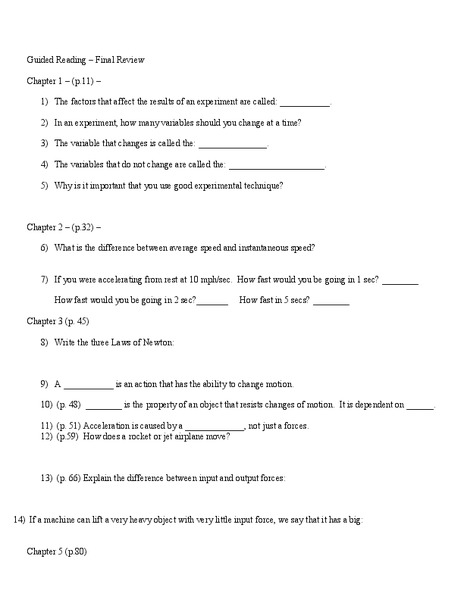 Electricity and Magnets Worksheet