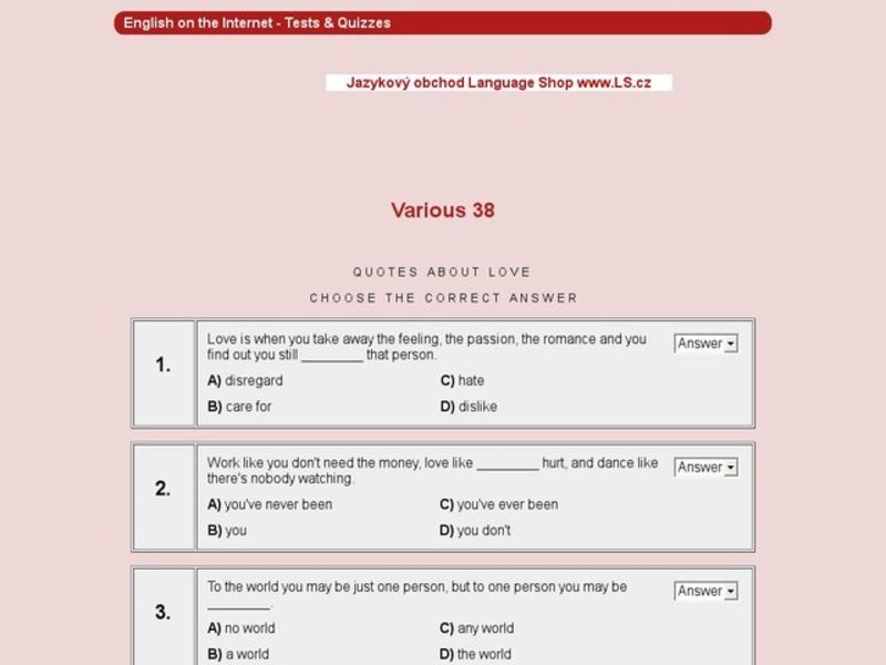 Quotes About Love #38 Interactive