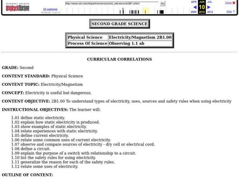Electricity/Magnetism Lesson Plan