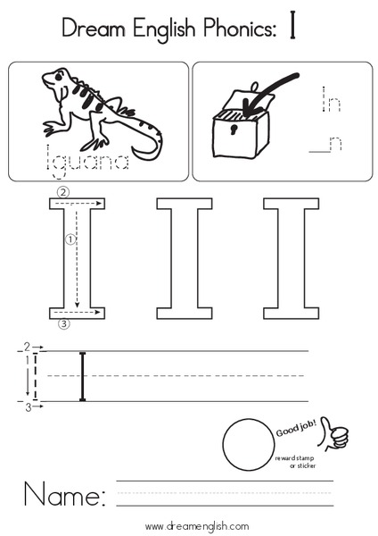 Dream English Phonics: I Worksheet