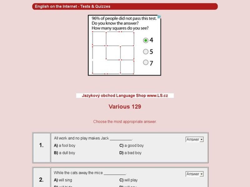 Various sayings: 129 Interactive