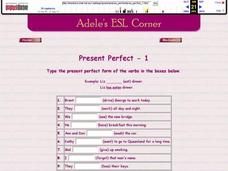 Adele's ESL Corner: Present Perfect-1 Interactive