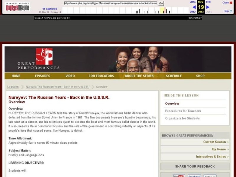 The Russian Years: Back in the USSR Lesson Plan