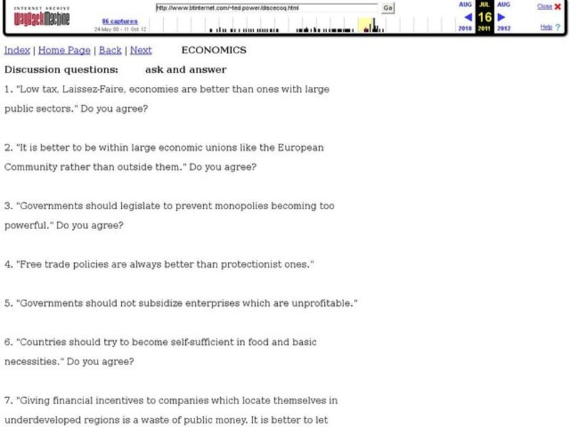 Economics Discussion Lesson Plan