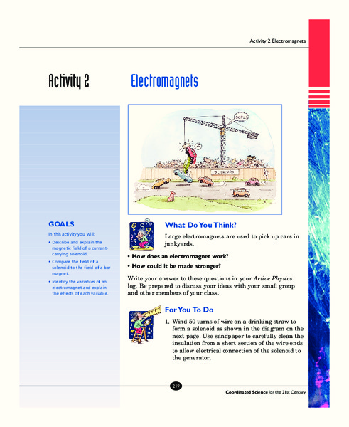 Electromagnets Activity