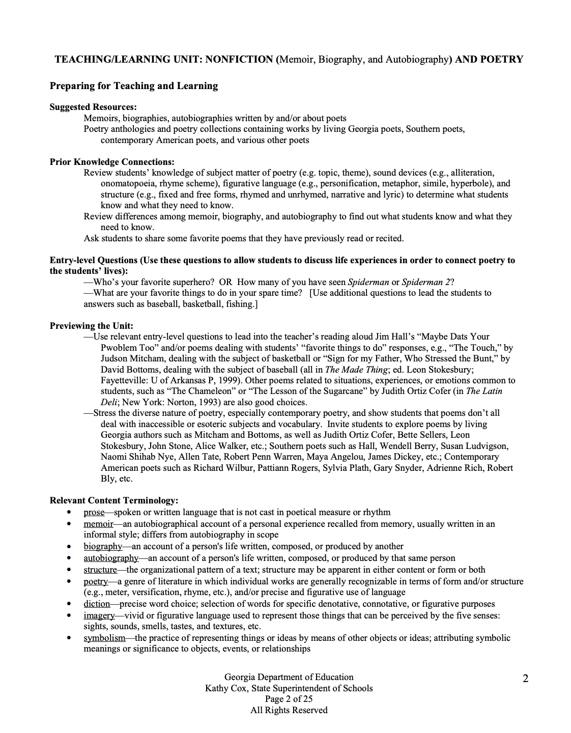 Exploring Poetry and Poets Lesson Plan