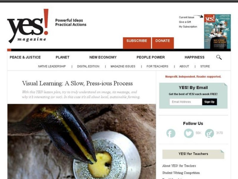 Visual Learning: A Slow, Press-ious Process Lesson Plan