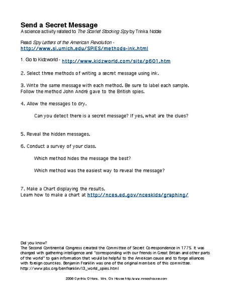 Send a Secret Message Interactive