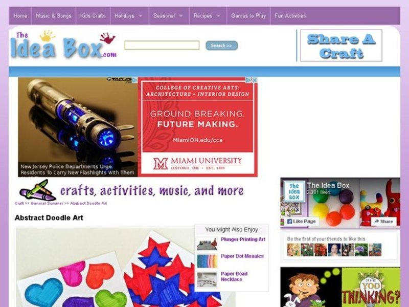 Abstract Doodle Art Activity