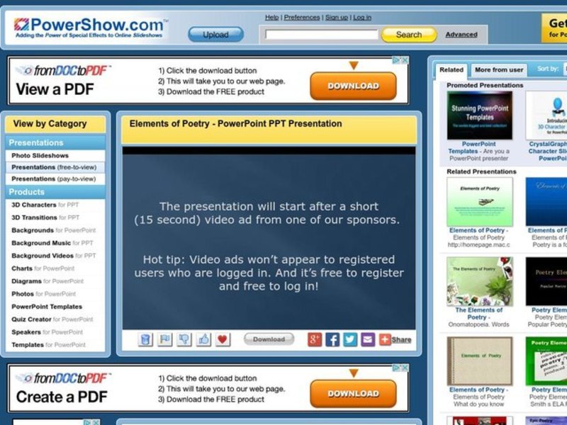 Elements of Poetry PPT