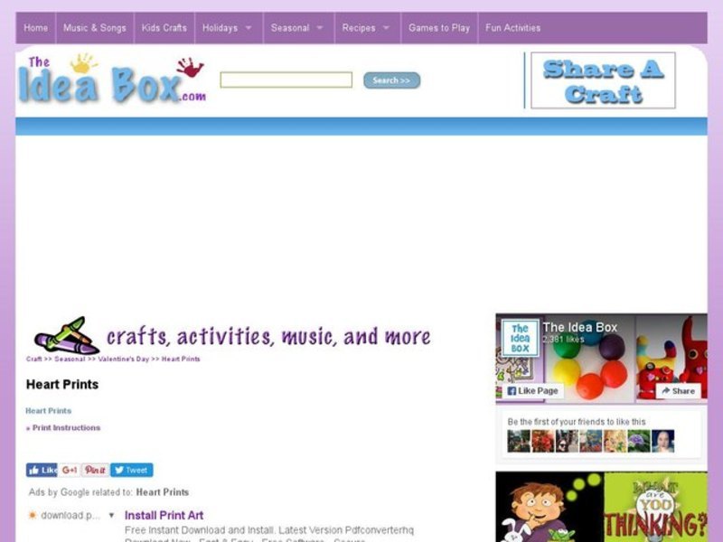 Heart Prints Activity