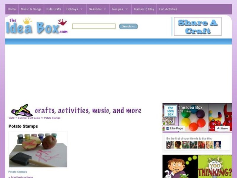 Potato Stamps Activity