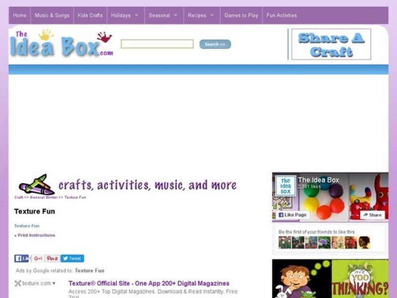 Texture Fun Activity