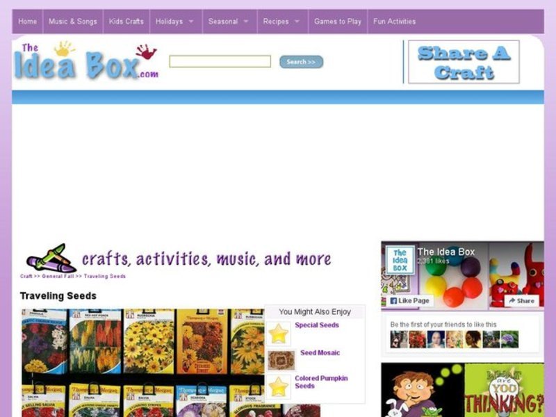 Traveling Seeds Activity