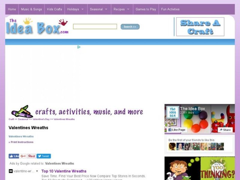 Valentines Wreaths Activity