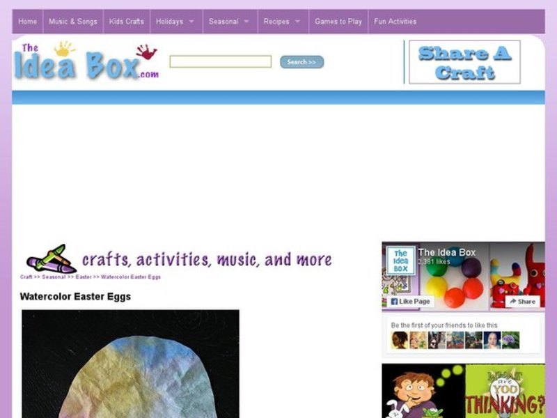 Watercolor Easter Eggs Activity