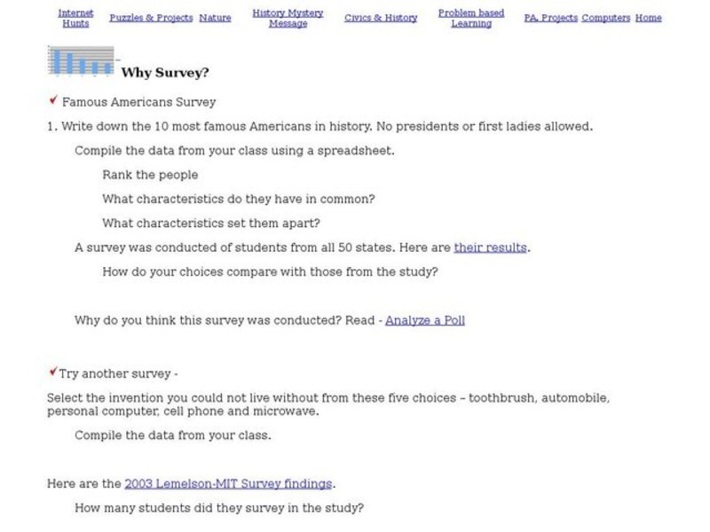Why Survey? Interactive