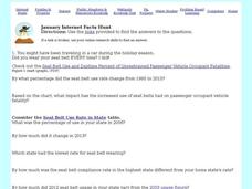 January Internet Facts Hunt Worksheet