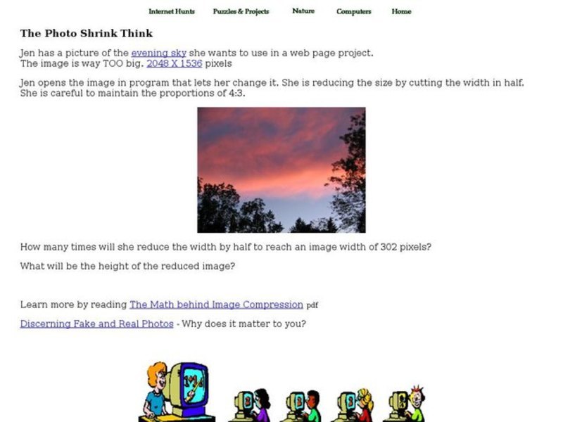 The Photo Shrink Think Worksheet